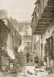 Callejón en Chinatown, San Francisco, California, de 
